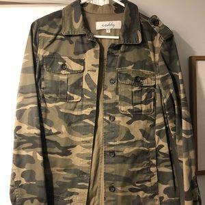 Camo button up jacket